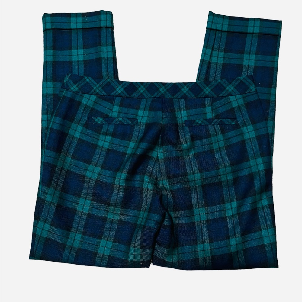 Brooks Brothers Red Fleece 100% Wool Blue and Green Checkered Pants Size 8 - Picture 12 of 12